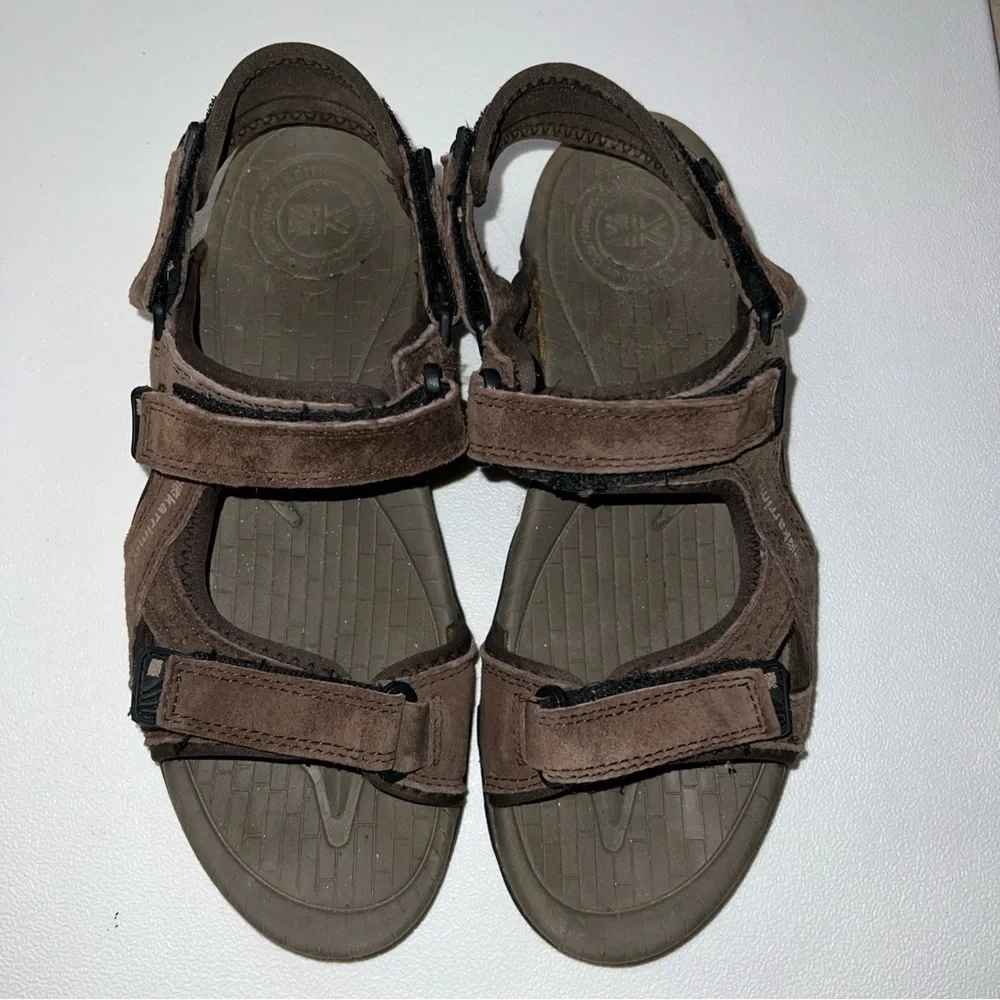 Karrimor Antibes Leather Sandals Mens Brown Size 9 Walking Hiking.